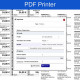 PDF Printer: Créez vos PDFs, étiquettes produit & adresse, code-barre, Dymo, A4, A5, 100x150 ...