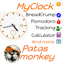 myClock : Time, breadcrump, Pomodoro  und Calculator