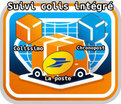 Parcel tracking for French postal services Colissimo, Chronopost and