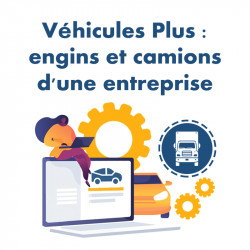 Vehicles Plus: machines and trucks of a company