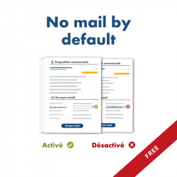 Pas de mail par défaut